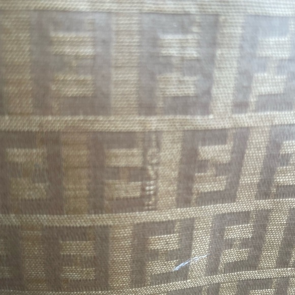 VINTAGE FENDI Zucchino Brown Monogram Coated Canvas Shoulder Messenger Bag - Picture 13 of 15